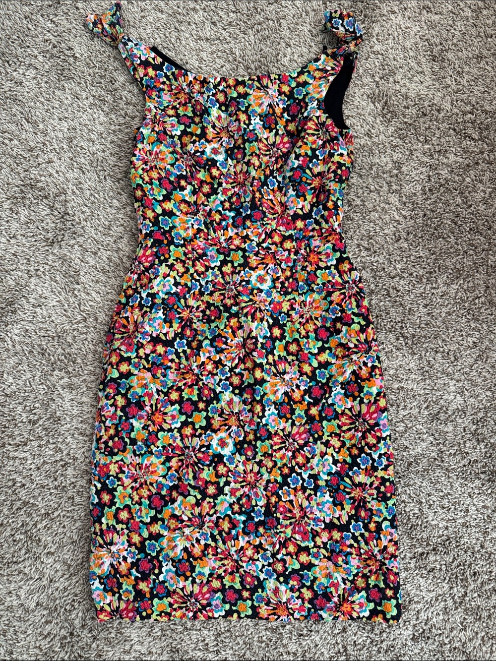 David Meister Silk Shift Dress
